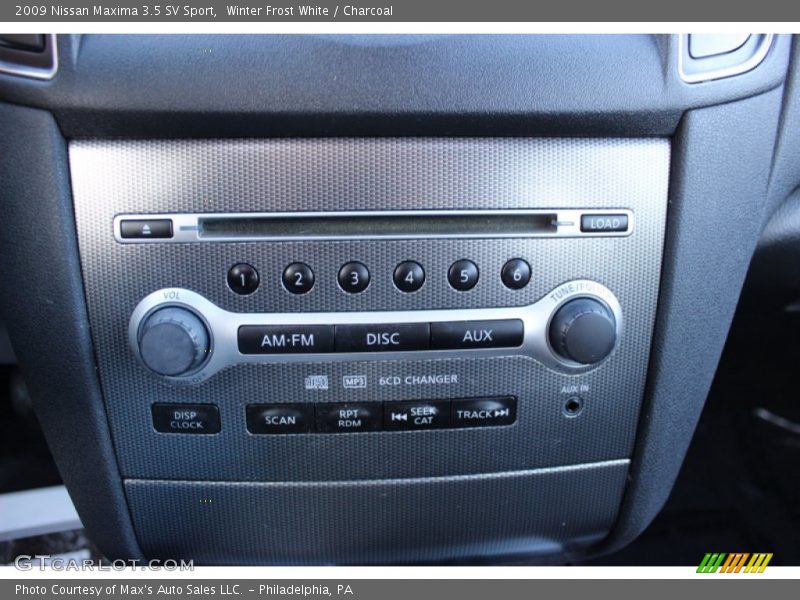 Winter Frost White / Charcoal 2009 Nissan Maxima 3.5 SV Sport
