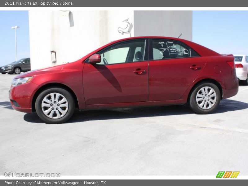 Spicy Red / Stone 2011 Kia Forte EX