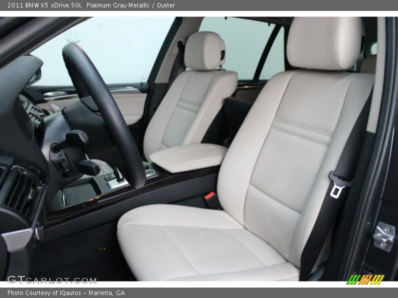 Platinum Gray Metallic / Oyster 2011 BMW X5 xDrive 50i