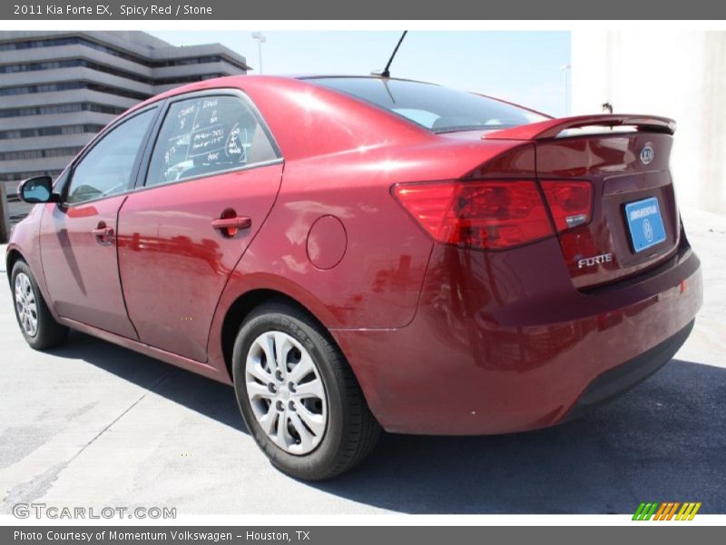 Spicy Red / Stone 2011 Kia Forte EX