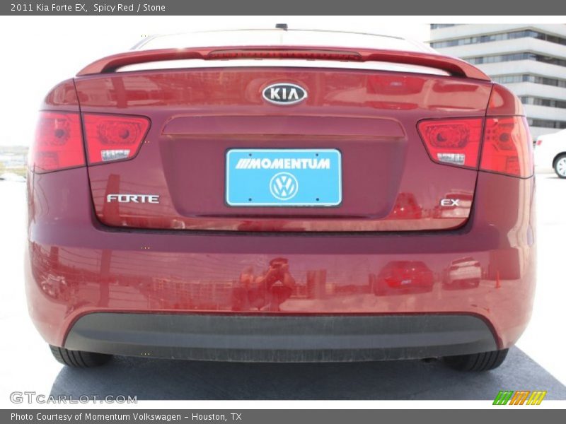 Spicy Red / Stone 2011 Kia Forte EX