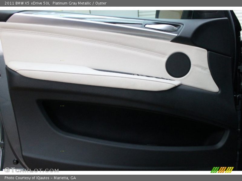 Platinum Gray Metallic / Oyster 2011 BMW X5 xDrive 50i