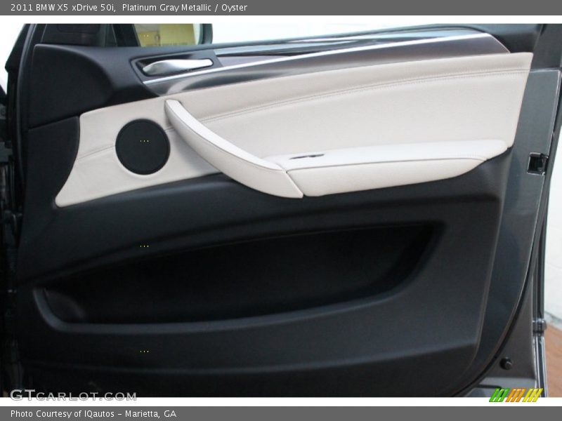 Platinum Gray Metallic / Oyster 2011 BMW X5 xDrive 50i