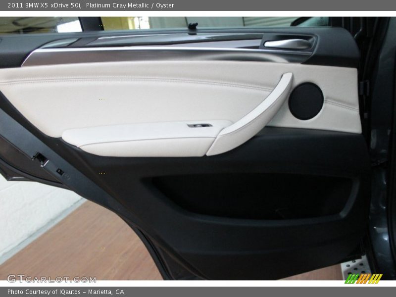 Platinum Gray Metallic / Oyster 2011 BMW X5 xDrive 50i