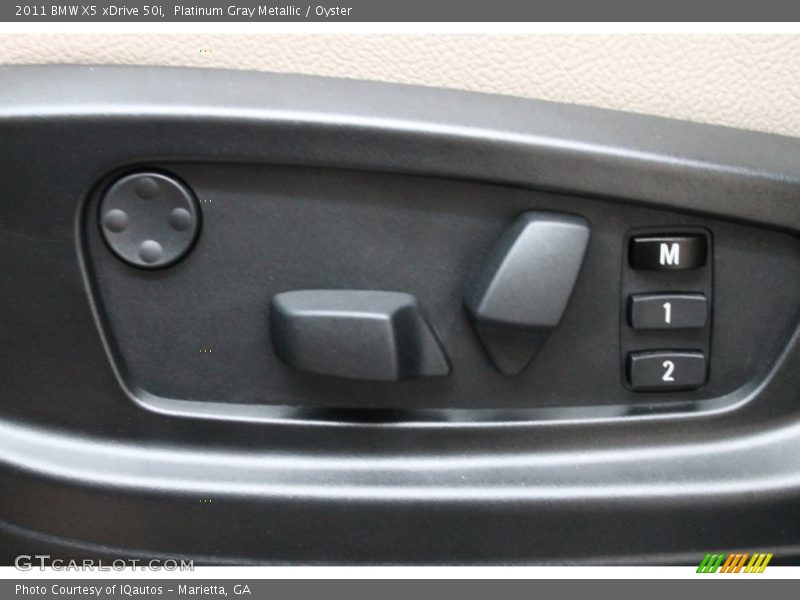 Platinum Gray Metallic / Oyster 2011 BMW X5 xDrive 50i