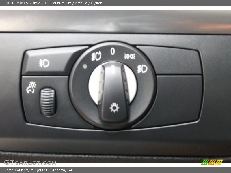 Platinum Gray Metallic / Oyster 2011 BMW X5 xDrive 50i