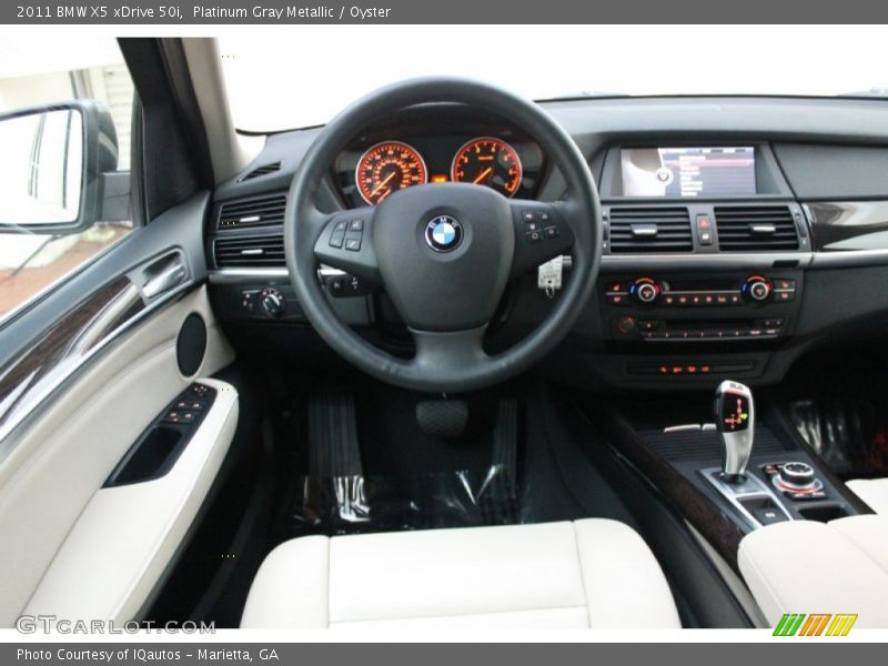 Platinum Gray Metallic / Oyster 2011 BMW X5 xDrive 50i