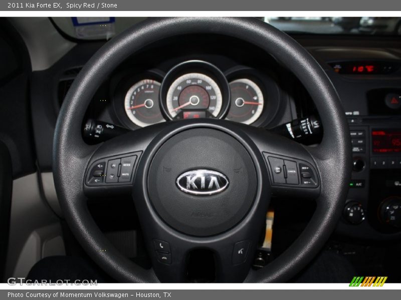 Spicy Red / Stone 2011 Kia Forte EX