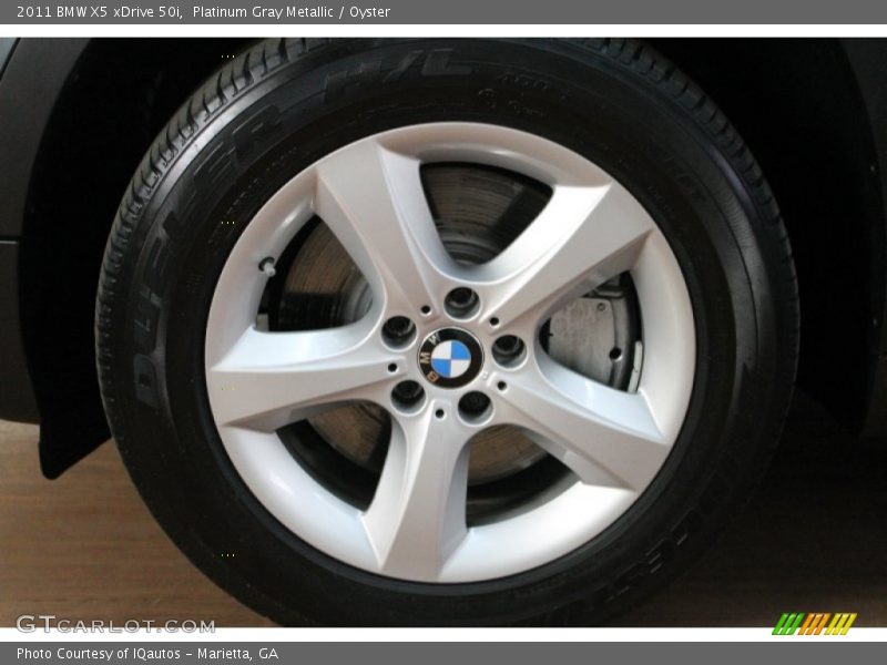 Platinum Gray Metallic / Oyster 2011 BMW X5 xDrive 50i