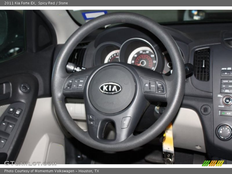Spicy Red / Stone 2011 Kia Forte EX