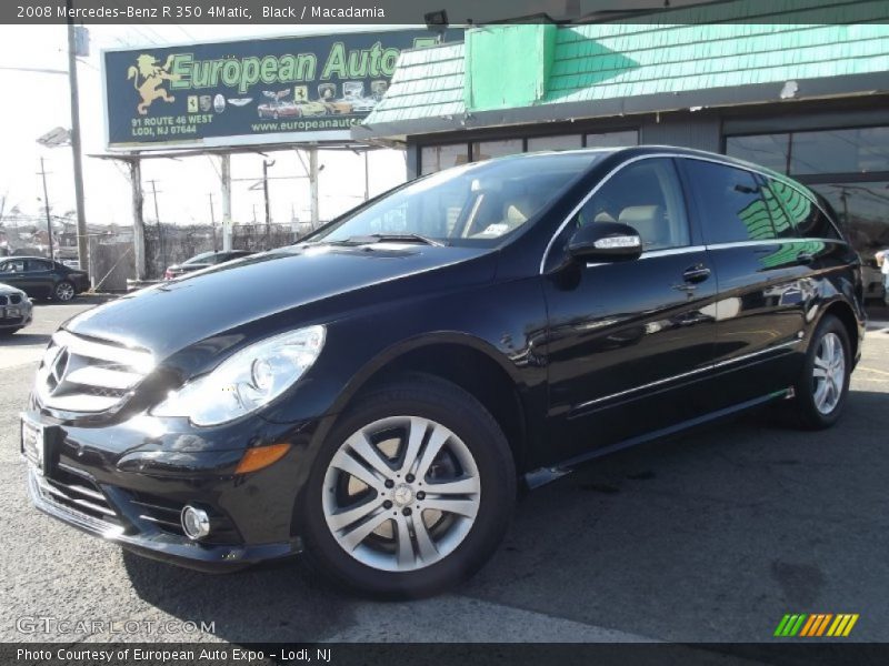 Black / Macadamia 2008 Mercedes-Benz R 350 4Matic