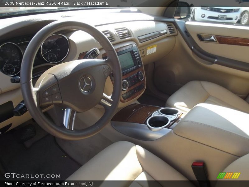 Black / Macadamia 2008 Mercedes-Benz R 350 4Matic