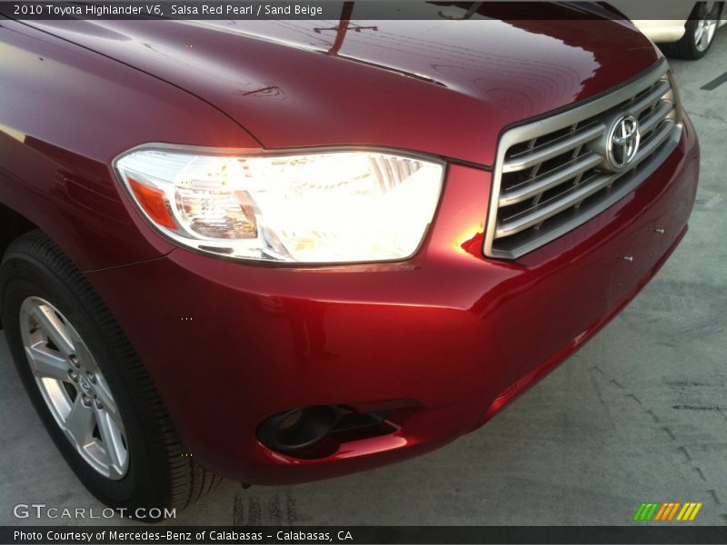 Salsa Red Pearl / Sand Beige 2010 Toyota Highlander V6