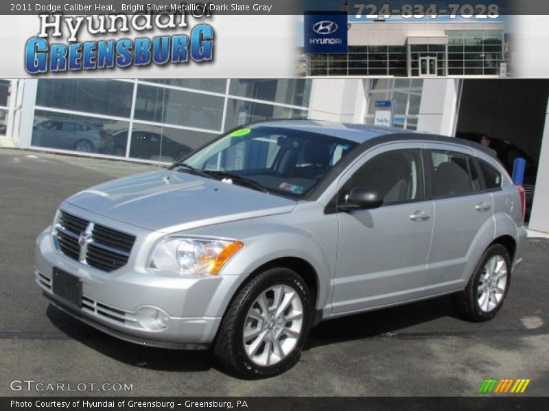 Bright Silver Metallic / Dark Slate Gray 2011 Dodge Caliber Heat