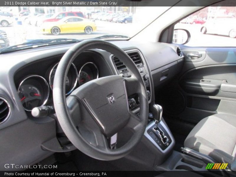 Bright Silver Metallic / Dark Slate Gray 2011 Dodge Caliber Heat