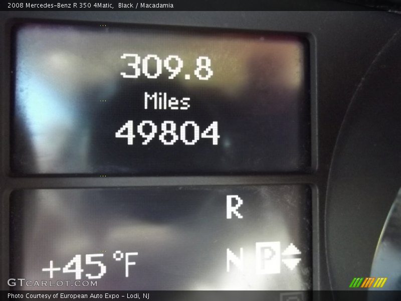 Black / Macadamia 2008 Mercedes-Benz R 350 4Matic