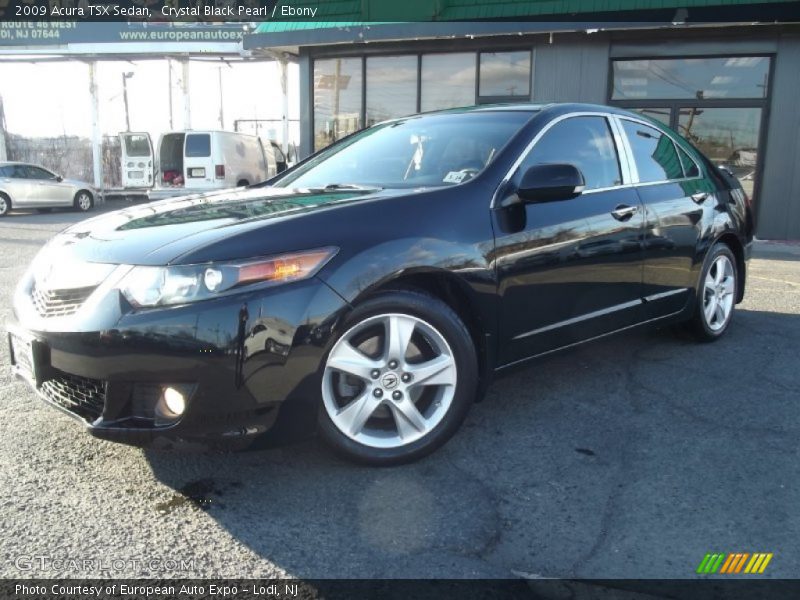 Crystal Black Pearl / Ebony 2009 Acura TSX Sedan