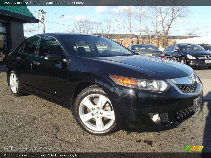 Crystal Black Pearl / Ebony 2009 Acura TSX Sedan