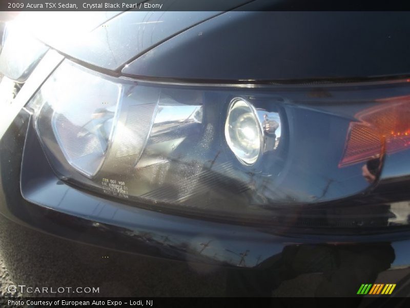 Crystal Black Pearl / Ebony 2009 Acura TSX Sedan