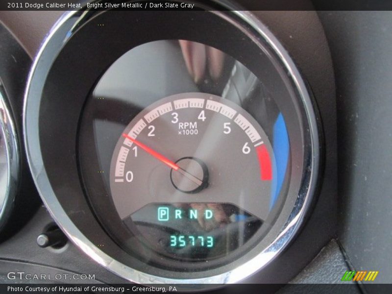Bright Silver Metallic / Dark Slate Gray 2011 Dodge Caliber Heat