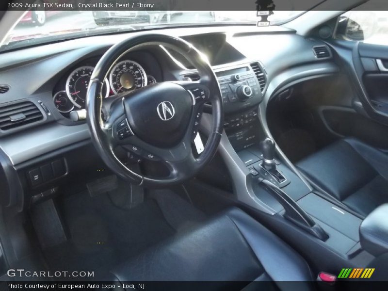 Crystal Black Pearl / Ebony 2009 Acura TSX Sedan