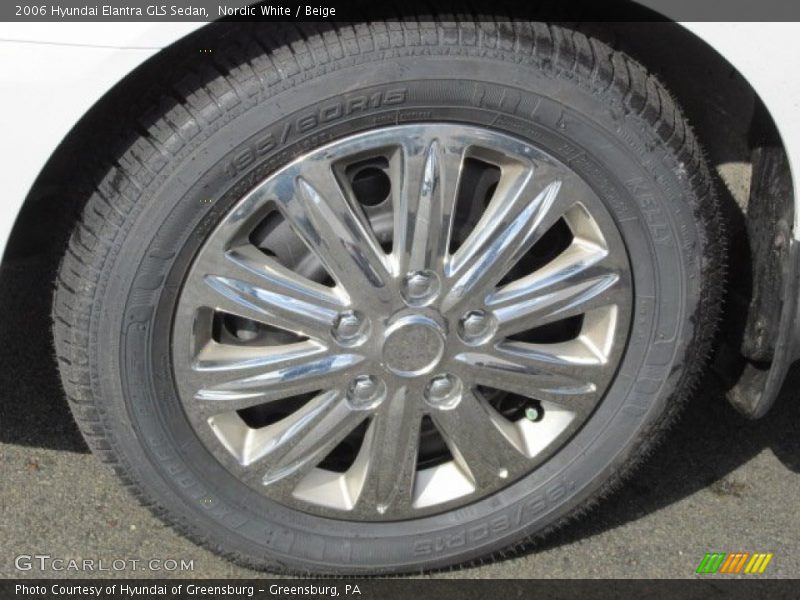 Nordic White / Beige 2006 Hyundai Elantra GLS Sedan