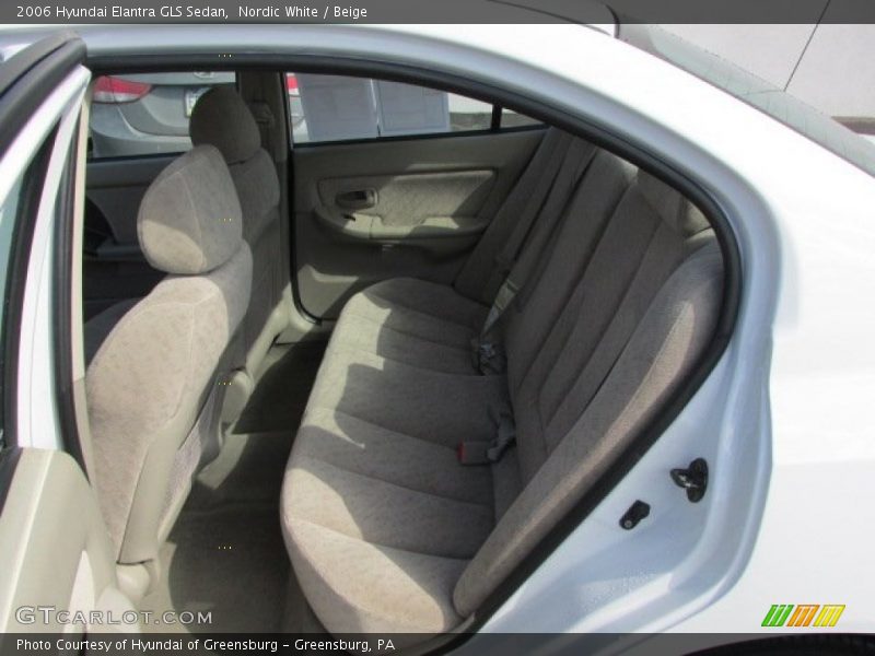 Nordic White / Beige 2006 Hyundai Elantra GLS Sedan