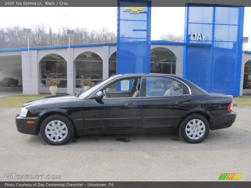 Black / Gray 2005 Kia Optima LX