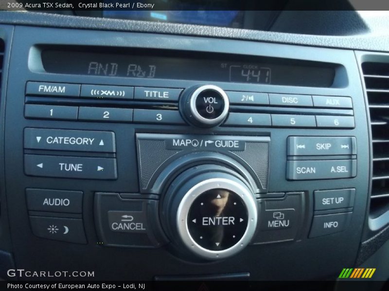 Crystal Black Pearl / Ebony 2009 Acura TSX Sedan