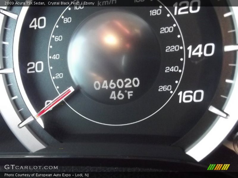 Crystal Black Pearl / Ebony 2009 Acura TSX Sedan