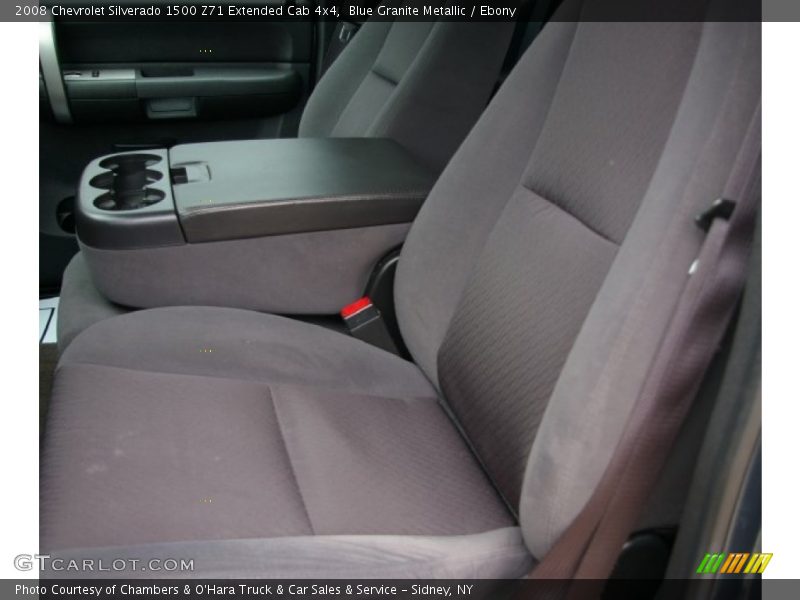 Blue Granite Metallic / Ebony 2008 Chevrolet Silverado 1500 Z71 Extended Cab 4x4