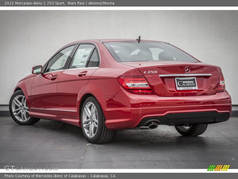 Mars Red / Almond/Mocha 2013 Mercedes-Benz C 250 Sport