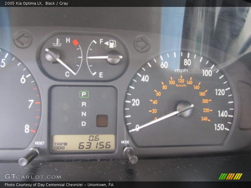 Black / Gray 2005 Kia Optima LX