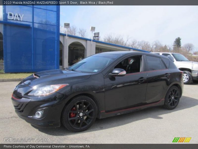 Black Mica / Black/Red 2010 Mazda MAZDA3 MAZDASPEED3 Sport 5 Door