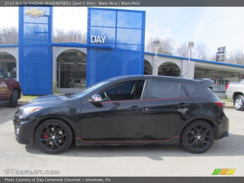 Black Mica / Black/Red 2010 Mazda MAZDA3 MAZDASPEED3 Sport 5 Door