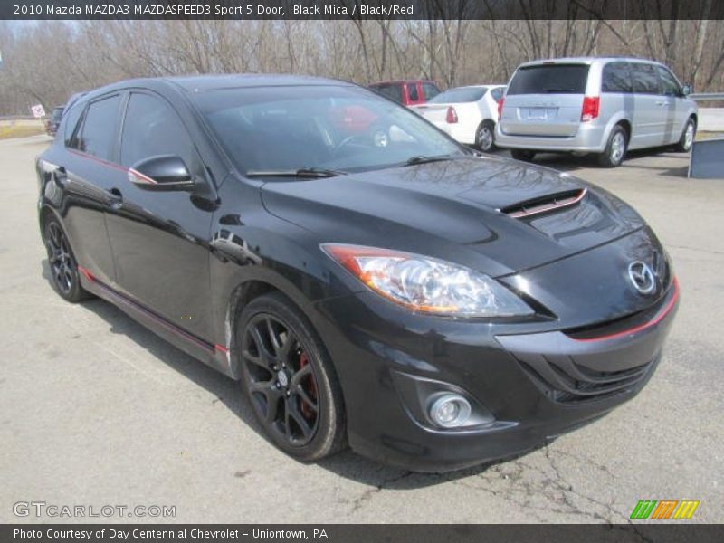 Black Mica / Black/Red 2010 Mazda MAZDA3 MAZDASPEED3 Sport 5 Door