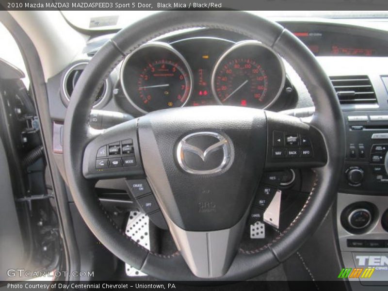 Black Mica / Black/Red 2010 Mazda MAZDA3 MAZDASPEED3 Sport 5 Door
