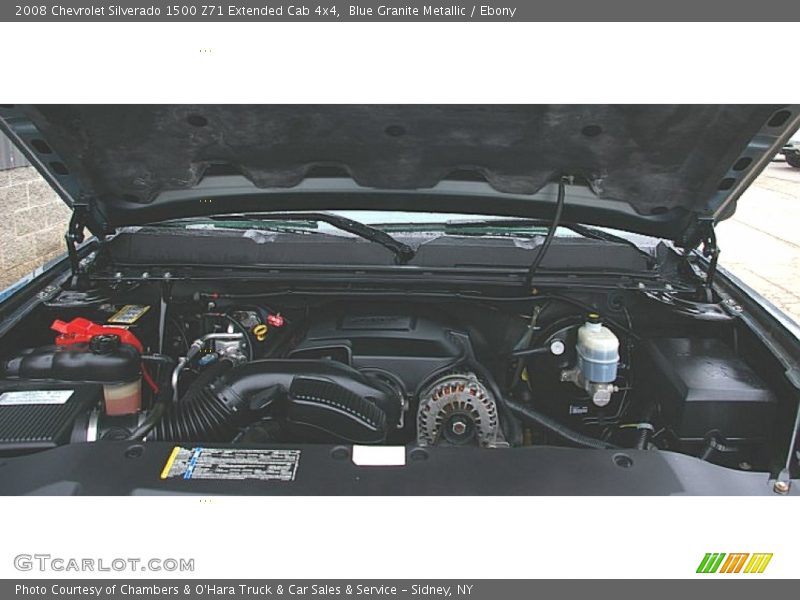 Blue Granite Metallic / Ebony 2008 Chevrolet Silverado 1500 Z71 Extended Cab 4x4