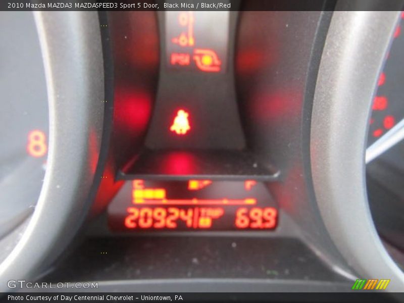 Black Mica / Black/Red 2010 Mazda MAZDA3 MAZDASPEED3 Sport 5 Door