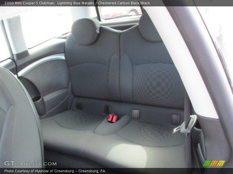 Lightning Blue Metallic / Checkered Carbon Black/Black 2009 Mini Cooper S Clubman