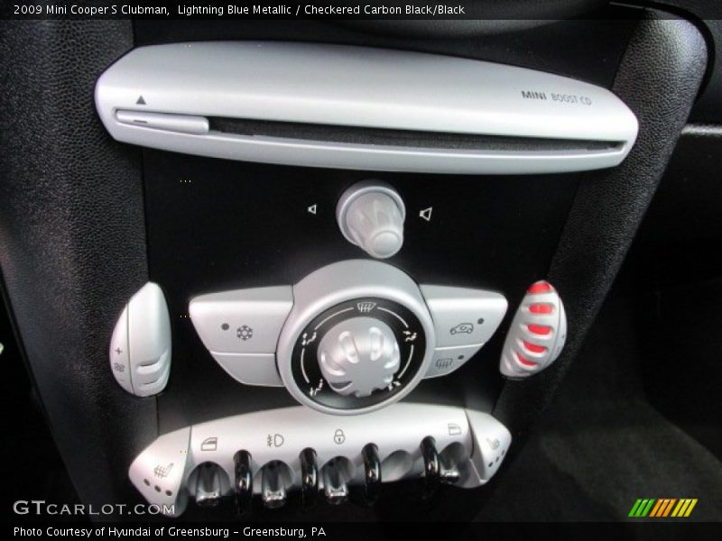 Lightning Blue Metallic / Checkered Carbon Black/Black 2009 Mini Cooper S Clubman