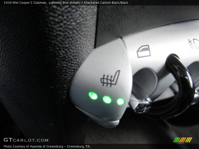 Lightning Blue Metallic / Checkered Carbon Black/Black 2009 Mini Cooper S Clubman