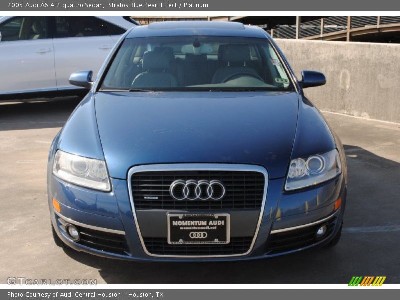Stratos Blue Pearl Effect / Platinum 2005 Audi A6 4.2 quattro Sedan