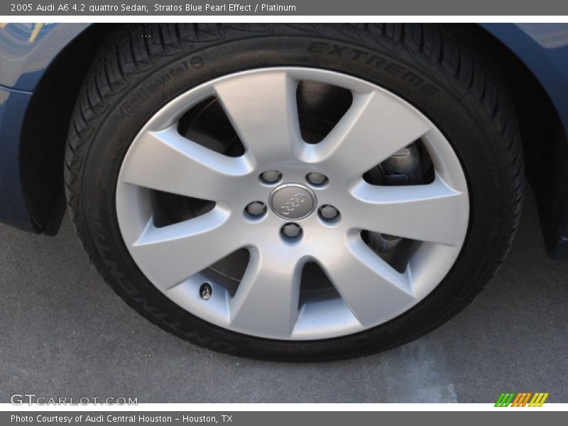 Stratos Blue Pearl Effect / Platinum 2005 Audi A6 4.2 quattro Sedan