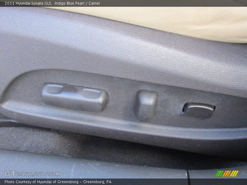 Indigo Blue Pearl / Camel 2011 Hyundai Sonata GLS
