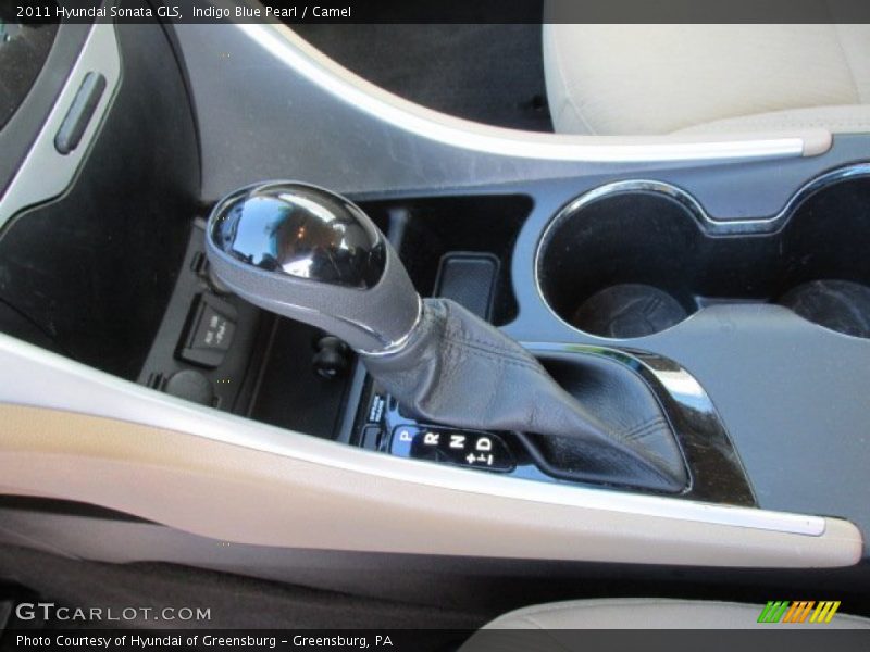 Indigo Blue Pearl / Camel 2011 Hyundai Sonata GLS