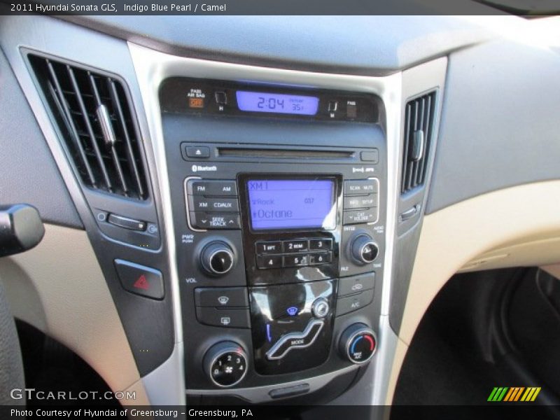 Indigo Blue Pearl / Camel 2011 Hyundai Sonata GLS
