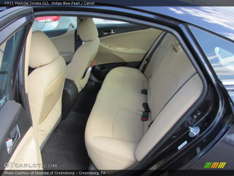 Indigo Blue Pearl / Camel 2011 Hyundai Sonata GLS