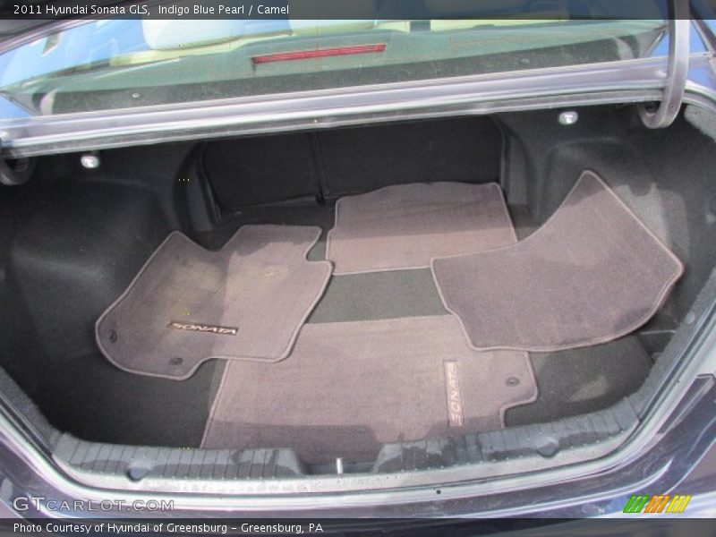 Indigo Blue Pearl / Camel 2011 Hyundai Sonata GLS