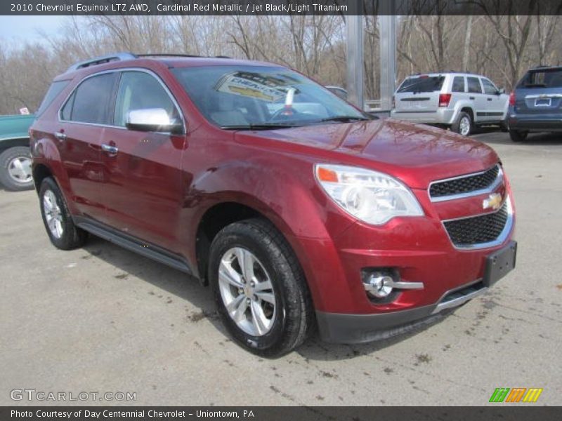 Cardinal Red Metallic / Jet Black/Light Titanium 2010 Chevrolet Equinox LTZ AWD